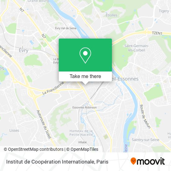 Institut de Coopération Internationale map