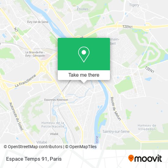 Mapa Espace Temps 91