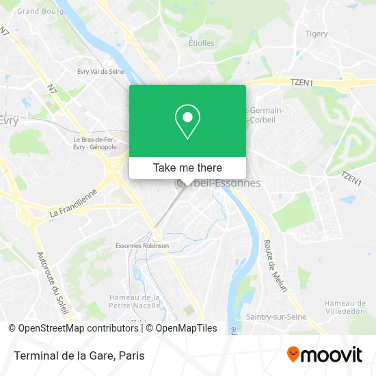 Terminal de la Gare map