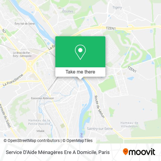 Service D'Aide Ménagères Ere A Domicile map