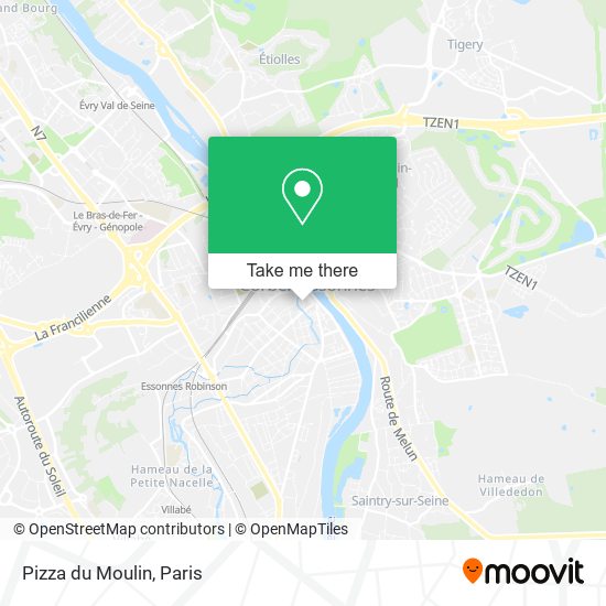 Mapa Pizza du Moulin