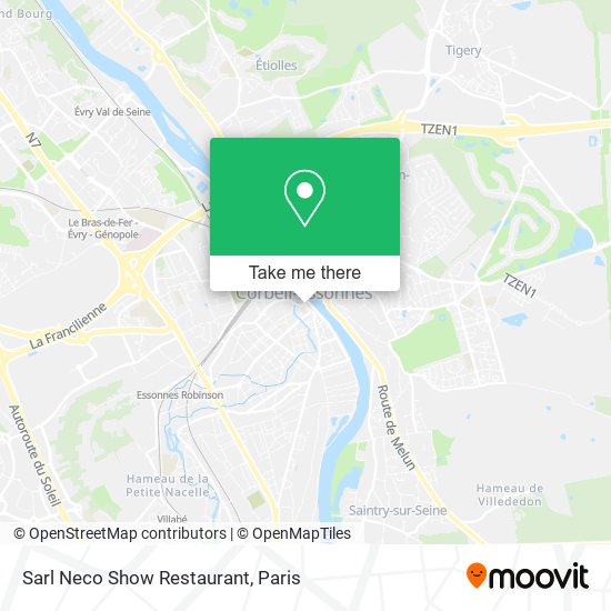 Sarl Neco Show Restaurant map