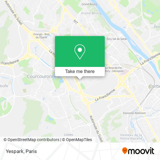 Yespark map