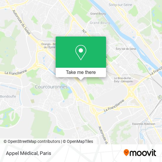 Appel Médical map