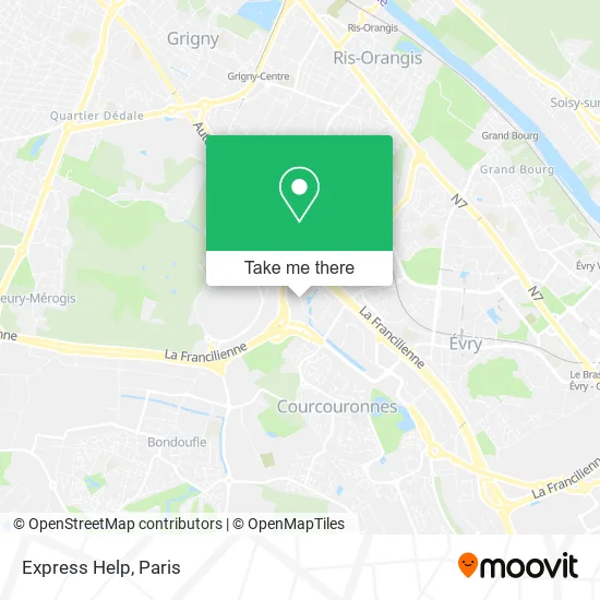 Express Help map