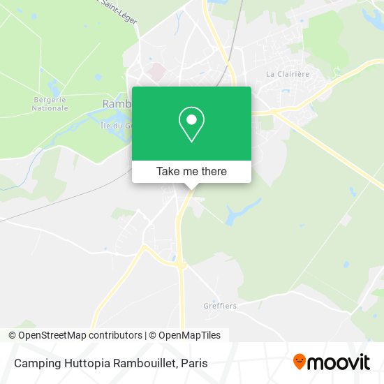 Camping Huttopia Rambouillet map