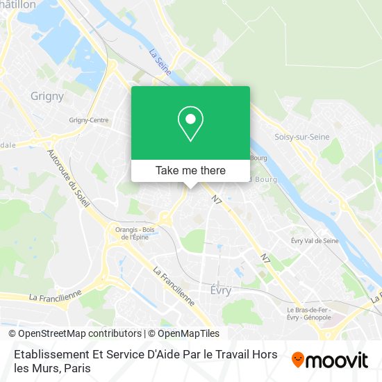 Etablissement Et Service D'Aide Par le Travail Hors les Murs map