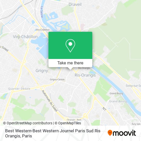 Best Western-Best Western Journel Paris Sud Ris Orangis map