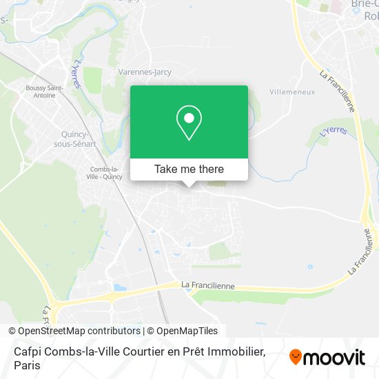 Cafpi Combs-la-Ville Courtier en Prêt Immobilier map