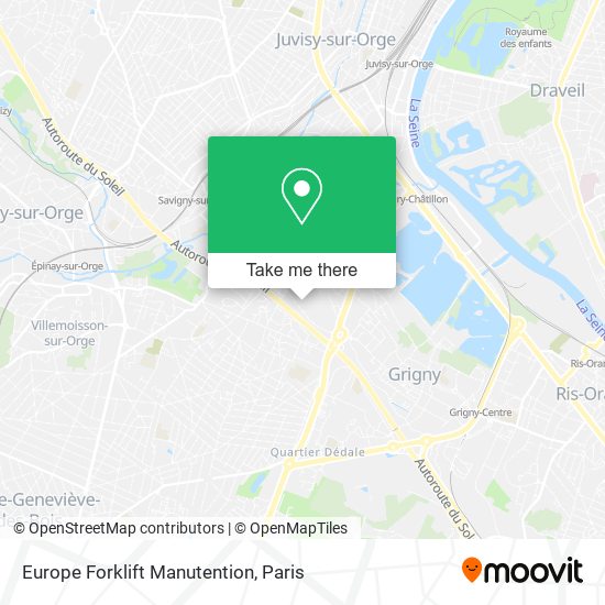 Europe Forklift Manutention map