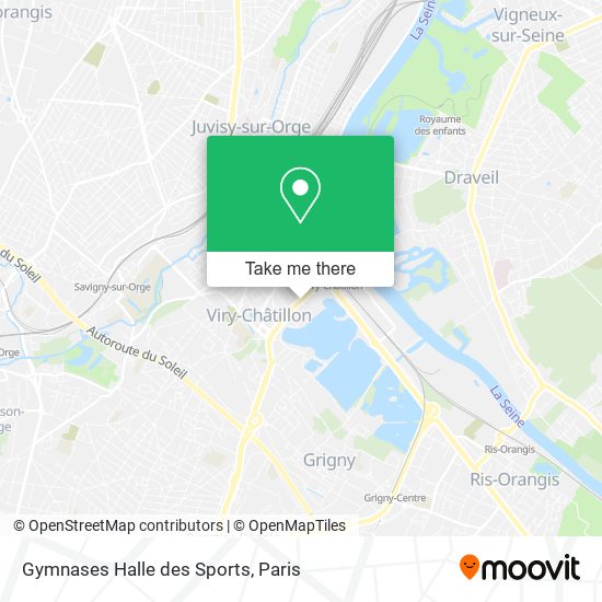 Gymnases Halle des Sports map