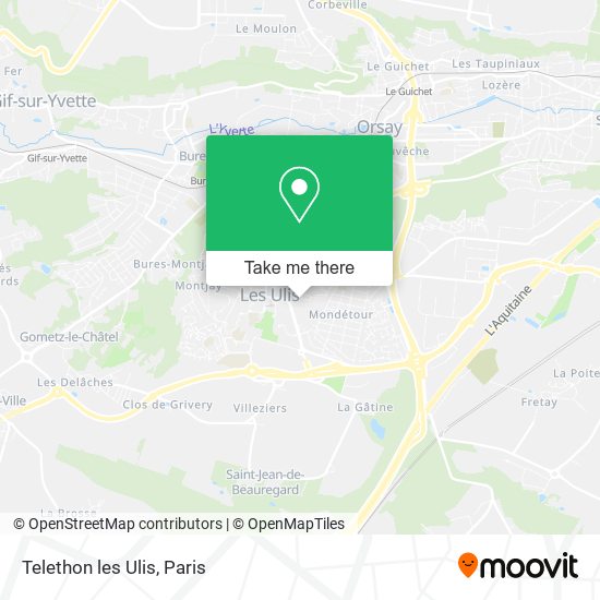 Telethon les Ulis map