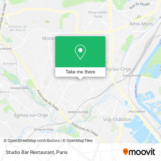 Studio Bar Restaurant map