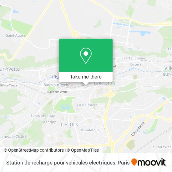 Station de recharge pour véhicules électriques map