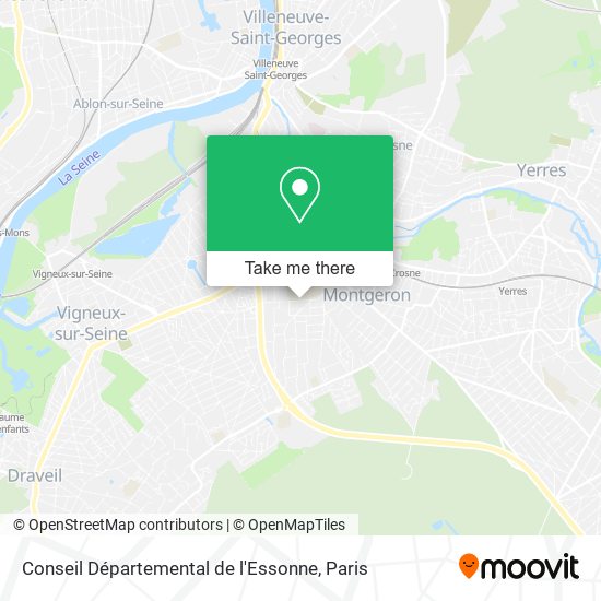 Conseil Départemental de l'Essonne map