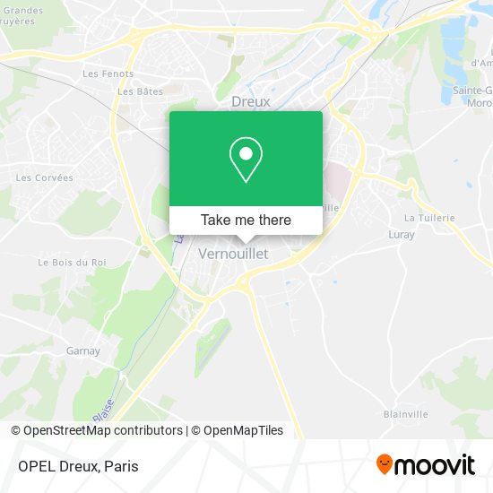 OPEL Dreux map