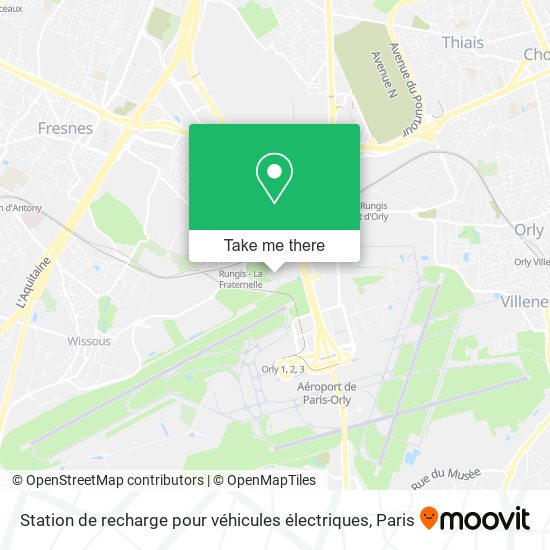 Mapa Station de recharge pour véhicules électriques