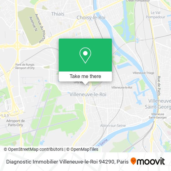Diagnostic Immobilier Villeneuve-le-Roi 94290 map