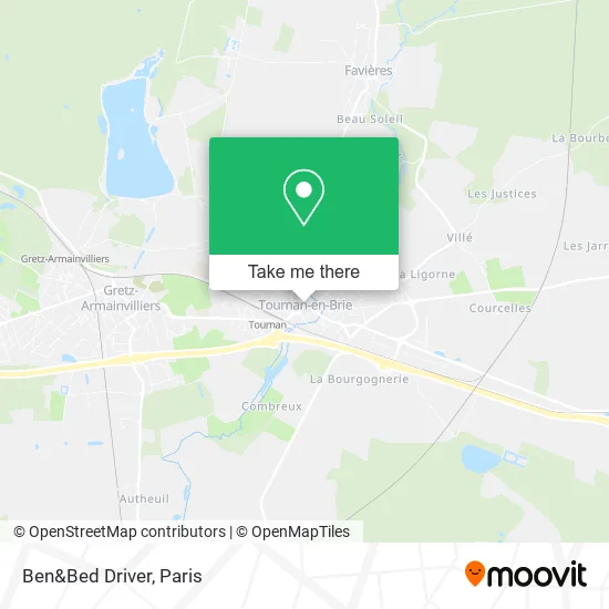 Ben&Bed Driver map