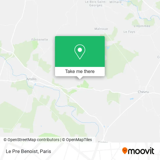 Le Pre Benoist map