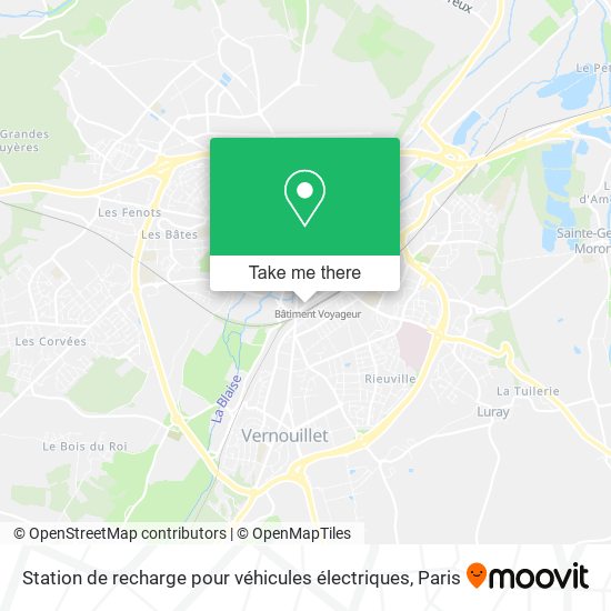 Station de recharge pour véhicules électriques map