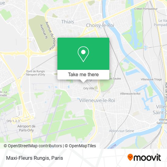 Maxi-Fleurs Rungis map