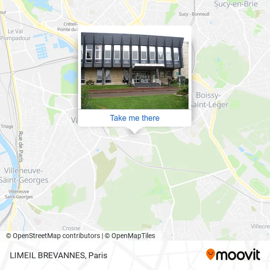 LIMEIL BREVANNES map