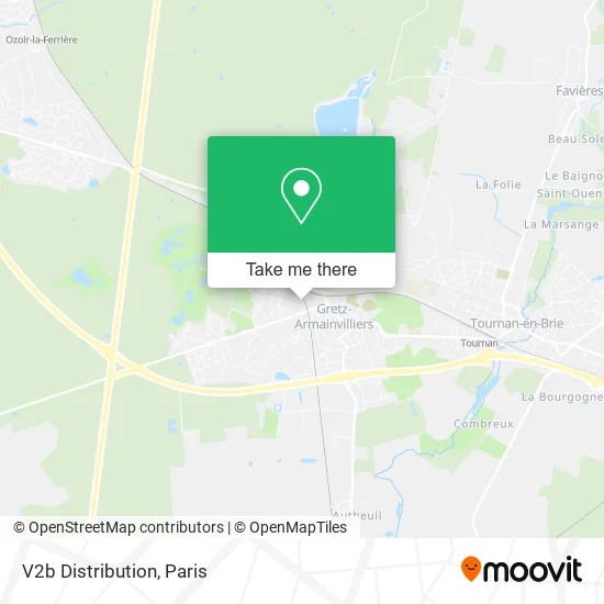 V2b Distribution map