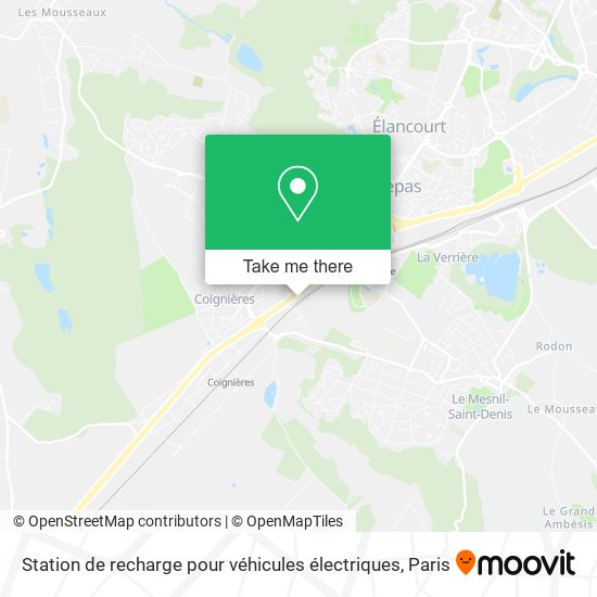 Station de recharge pour véhicules électriques map