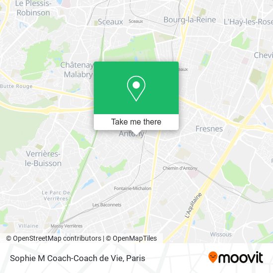 Sophie M Coach-Coach de Vie map