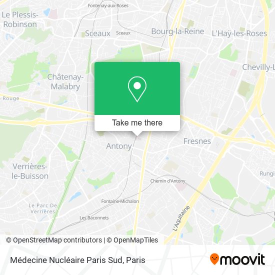 Mapa Médecine Nucléaire Paris Sud
