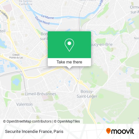 Securite Incendie France map