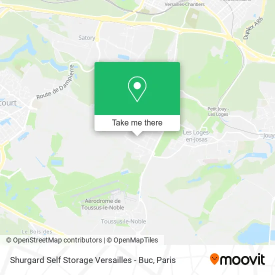 Shurgard Self Storage Versailles - Buc map