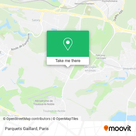 Parquets Gaillard map