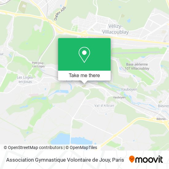 Association Gymnastique Volontaire de Jouy map