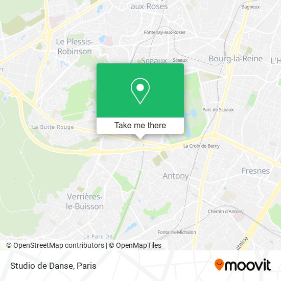 Mapa Studio de Danse