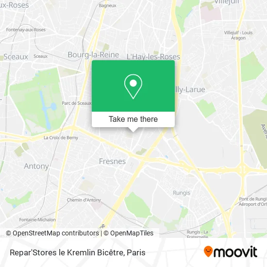 Repar'Stores le Kremlin Bicêtre map