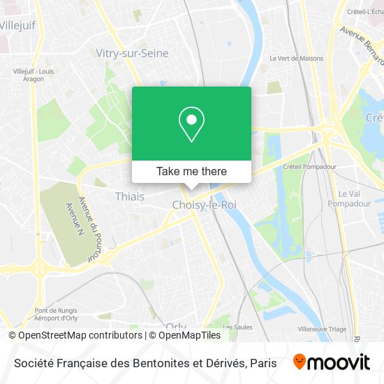Société Française des Bentonites et Dérivés map