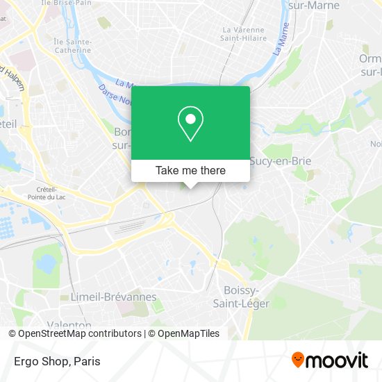 Ergo Shop map