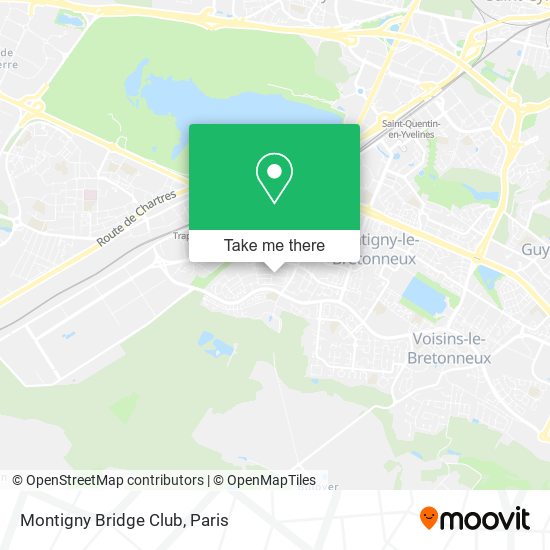 Mapa Montigny Bridge Club
