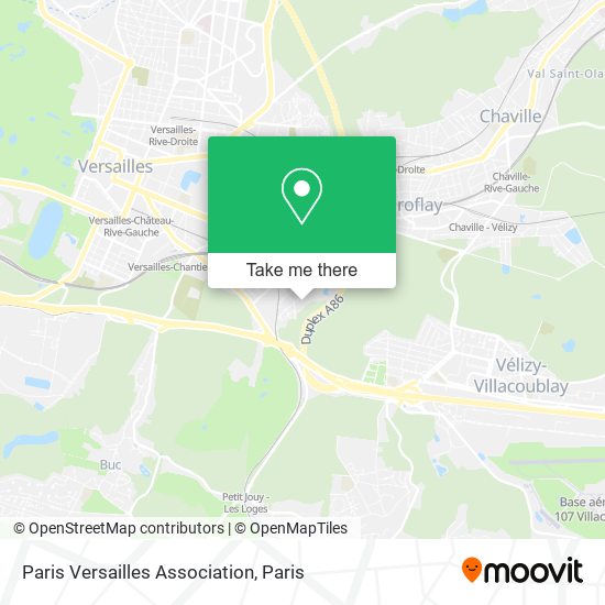 Paris Versailles Association map