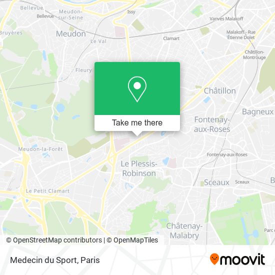 Medecin du Sport map