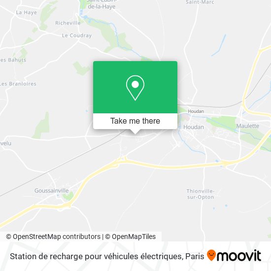 Mapa Station de recharge pour véhicules électriques