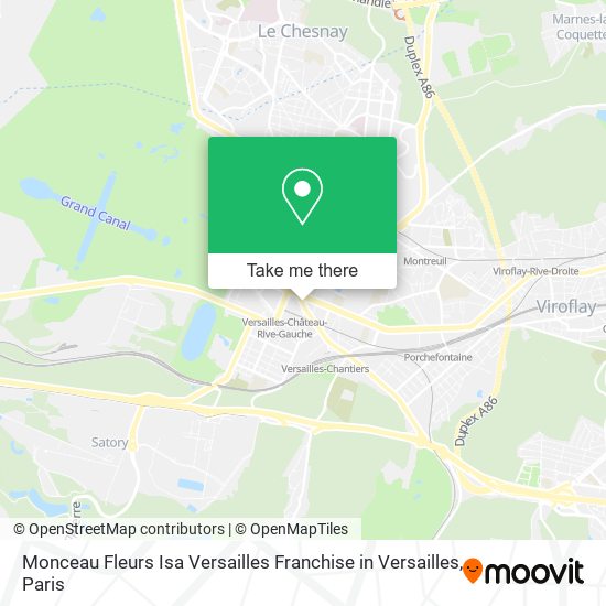 Mapa Monceau Fleurs Isa Versailles Franchise in Versailles