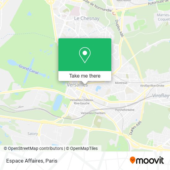 Espace Affaires map