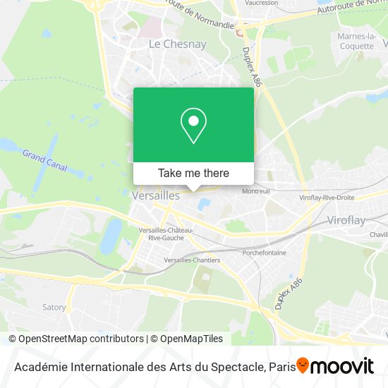 Académie Internationale des Arts du Spectacle map