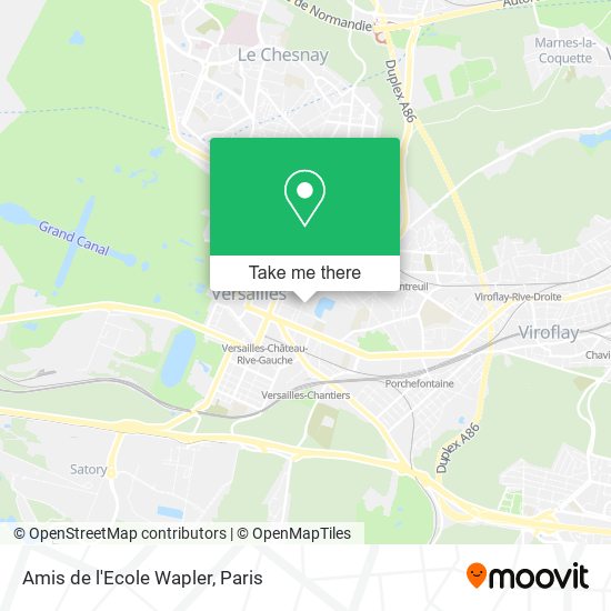 Amis de l'Ecole Wapler map