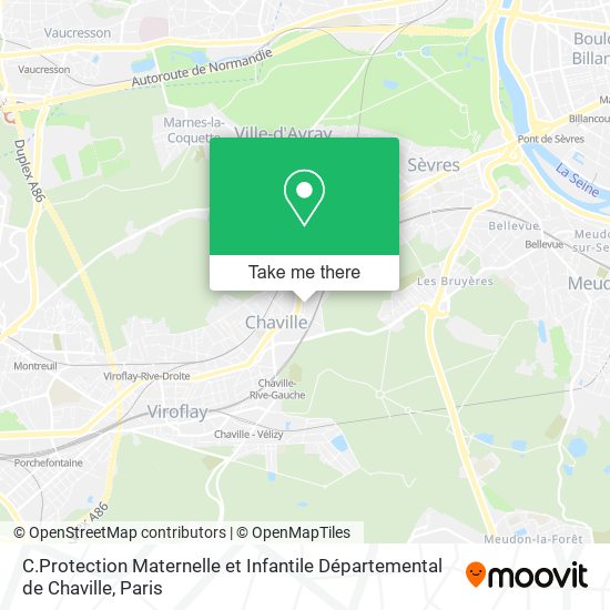C.Protection Maternelle et Infantile Départemental de Chaville map
