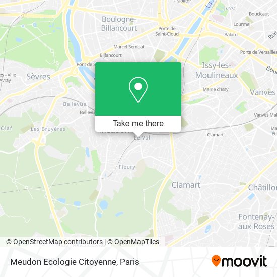 Meudon Ecologie Citoyenne map