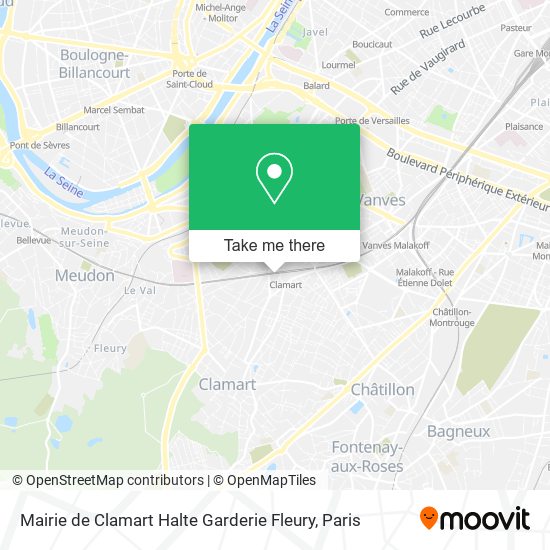 Mairie de Clamart Halte Garderie Fleury map